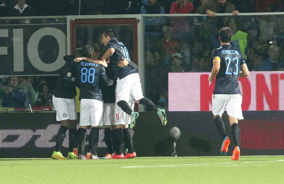 Basta un rigore di Icardi al 32&#39; p.t.: l&#39;Inter passa 1-0 a Cesena e torna al successo dopo 3 turni senza vittorie. LaPresse